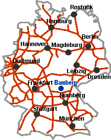 Die Stadt Bamberg in Deutschland
