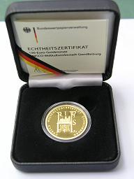 Goldeuro Quedlinburg im Etui mit Echtheitszertifikat